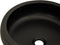 vidaXL - Opzetwasbak - rond - Φ41x14 - cm - keramiek - zwart - en - bruin