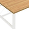 vidaXL - Computerbureau - 105x55x72 - cm - MDF - en - metaal - wit - lichteikenkleurig