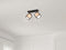 TRIO - LED Plafondspot - 2-lichts E14 - Rechthoek - Zwart Aluminium