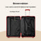 SKYCASES Urban Adventurer - Medium Reiskoffer - 79L - Cijferslot - 44x27x66cm - Rood V2