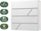 BRASQ Brievenbus Deluxe PB200 - Wandbrievenbus met Slot en Krantenvak - Wit