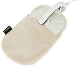 DERYAN Elektrische warmwaterkruik - Oplaadbaar - Veilig en snel op temperatuur - Creme