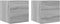 vidaXL - Tv-wandmeubelen - 2 - st - 30,5x30x30 - cm - grijs - sonoma - eikenkleurig