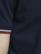 JACK & JONES JJENOAH - Polo - Contrast kraag en mouw - Donkerblauw - Maat XL