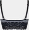 MAGIC Bodyfashion Mama Nursing Bra Lace - Beugelloze beha - Uitneembare pads - Zwart/Grijs