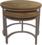 HSM Collection Salontafel Ronin Set van 2 Naturel/Wit Mangohout/Metaal