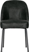 BePureHome Vogue Eetkamerstoel - Leer - Zwart - 83x50x59