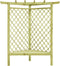 vidaXL - Hoekpergola - met - zitting - 130x130x197 - cm - geïmpregneerd - grenenhout