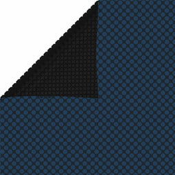 vidaXL - Zwembadfolie - solar - drijvend - 1200x600 - cm - PE - zwart - en - blauw
