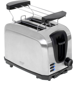 Adler AD 3222 - Broodrooster - 1000W 2 sneden - Roestvrij staal