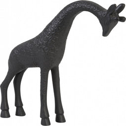 Light & Living Deco Beeld Giraffe - Metaal - Zwart - 29x25x7 cm (BxHxD)