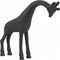 Light & Living Deco Beeld Giraffe - Metaal - Zwart - 29x25x7 cm (BxHxD)