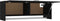 vidaXL - Kledingkast - 100x32,5x35 - cm - bewerkt - hout - zwart