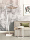GOOD&MOJO Vloerlamp Zanzibar - Bamboe/Rotan Wit - 73x55x176cm - Modern - Staande lampen voor Woonkamer - Slaapkamer