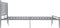 vidaXL - Bedframe - zonder - matras - metaal - grijs - 140x200 - cm