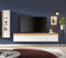 Furnilux Ruda - Wandkast / Rek Systeem - 2-delig - Wit en Artisan Oak Decor - 225x34x33 cm