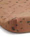 Jollein Aankleedkussenhoes - Jersey 50x70cm - Caramel met zwarte spots