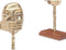 Decoratieve figuren Gezicht Gouden Hout Metaal 17 x 33,5 x 10 cm