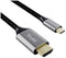 Trust 25630 - USB-C naar HDMI-kabel - 2 m - Full HD 1080p / Ultra HD 4K - Zilver Zwart