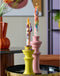 HD Collection Dinerkaars (set 2 Stuks) Drip - Kleur : regenboog - Wax - 26 cm hoog - Kerst Sinterklaas cadeau