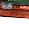 HD Collection - Ornament kerstbal Biljart glas Bruin 11.4 cm