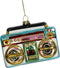 HD Collection - Ornament kerstbal Ghetto Blaster Glas Multi 10.2 cm