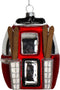 HD Collection - Ornament kerstbal Skilift Glas Rood 10.5