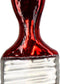 HD Collection - Ornament kerstbal Verfkwast Glas Rood 14 cm
