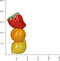 HD Collection Vaas Fruits - Keramiek - Multicolor - 10 x 20 x 8 cm (BxHxD)
