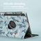 imoshion Tablet Hoes - Geschikt voor Samsung Galaxy Tab S9 11.0 inch Plus / Galaxy Tab S9 11.0 inch FE Plus / Galaxy Tab S10 Plus - 360° Draaibare Design Bookcase 2.0 - Flowers