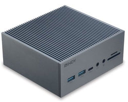 LINDY 43351 - USB-C dockingstation - 3 beeldschermen 4K - Aluminium