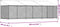 vidaXL - Hondenhok - met - dak - en - deur - 6x2x2 - m - gegalvaniseerd - staal - grijs