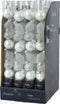 Kerstbal glas d3 cm winterwit 9st I