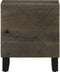 vidaXL - Nachtkastje - 40x33x46 - cm - massief - mangohout - zwart