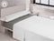 Verstelbaar onderlaken Happy Home LISOS COTTON Grijs Bed van 105