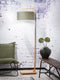 GOOD&MOJO Vloerlamp Himalaya - Bamboe/Groen - Ø47cm - Scandinavisch,Bohemian - Staande lampen voor Woonkamer - Slaapkamer