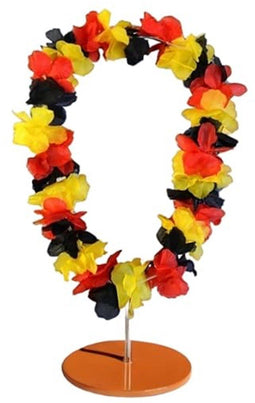 JUNG Hawaikette - 2-delige bloemenkransen - Duitse vlagkleuren