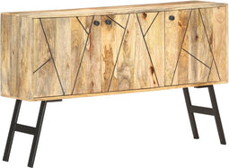 vidaXL - Dressoir - 118x30x75 - cm - massief - mangohout