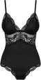 Obsessive Sexy Teddy met Kant - Erotische Body - Maat L/XL - Zwart