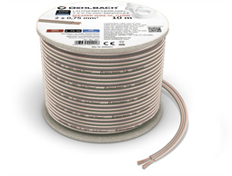 Oehlbach Luidsprekerkabel 2 x 0,75 mm² - Minihaspel 10 meter - Zuurstofvrij koper