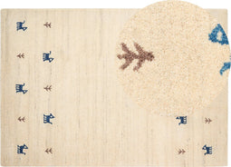 YALI - Modern vloerkleed - Lichtbeige - 160 x 230 cm - Wol