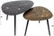 AnLi Style Salontafel set/2 driehoekig patina metal
