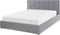 DREUX - Bed met opbergruimte - Lichtgrijs - 140 x 200 cm - Polyester