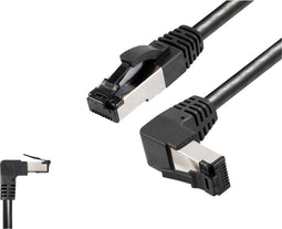 BKL Electronic 144026 RJ45 Netwerkkabel, patchkabel CAT 8.1 S/FTP 3 m Zwart Halogeenvrij 1 stuk(s)