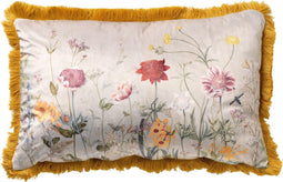 Dutch Decor POSSY - Kussenhoes met bloemenpatroon 40x60 cm Golden Glow - geel - met rits
