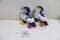 K3 Rolschaatsen - Verstelbaar 30-33 - Quick-lock snelsluiting - Wit - Regenboog