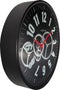 Moderne Gear Clock Met Bewegende Tandwielen - Wit - 36cm - Metaal/Glas - NeXtime