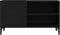 vidaXL - Platenkast - Zwart - Eiken - 84,5x38x48 - cm - Gemaakt - uit - Geengineerd - Hout