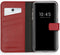 Selencia iPhone XS - Echt Lederen Bookcase - 3 Pashouders - Rood