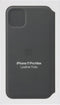 Apple iPhone 11 Pro Max - Leather Folio Booktype - Echt leer - Zwart